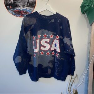 USA bleached navy crew